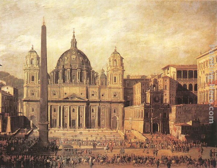 St Peter's, Rome painting - Viviano Codazzi St Peter's, Rome art painting